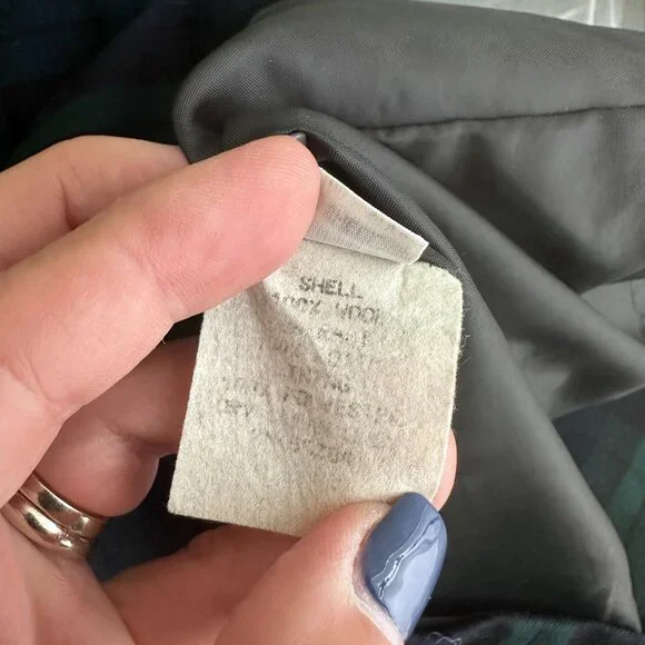 Vintage Brooks Brothers Flannel Plaid Shift Midi Dress Frock Green Blue Wool 14 - Picture 11 of 14